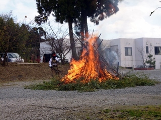 【イベント】慈遊館合同、鬼火焚きを開催しました